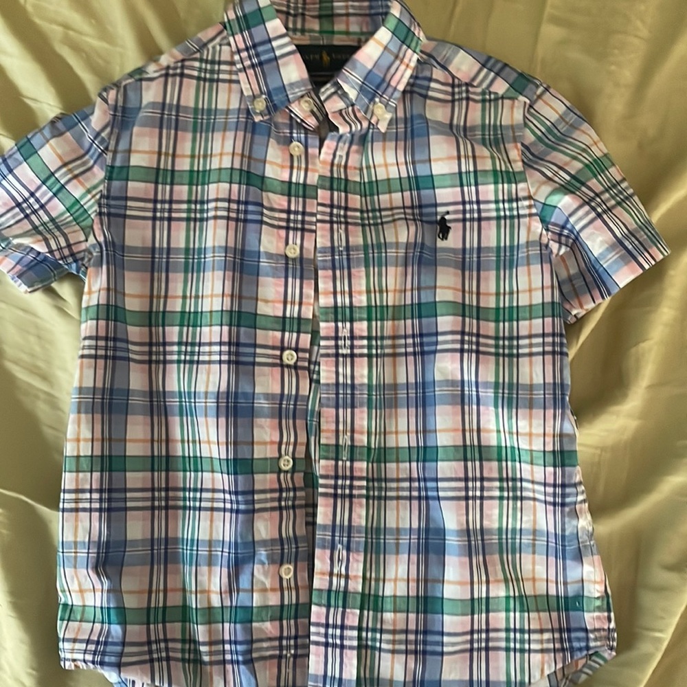 Ralph Lauren button down short sleeve size 5 youth